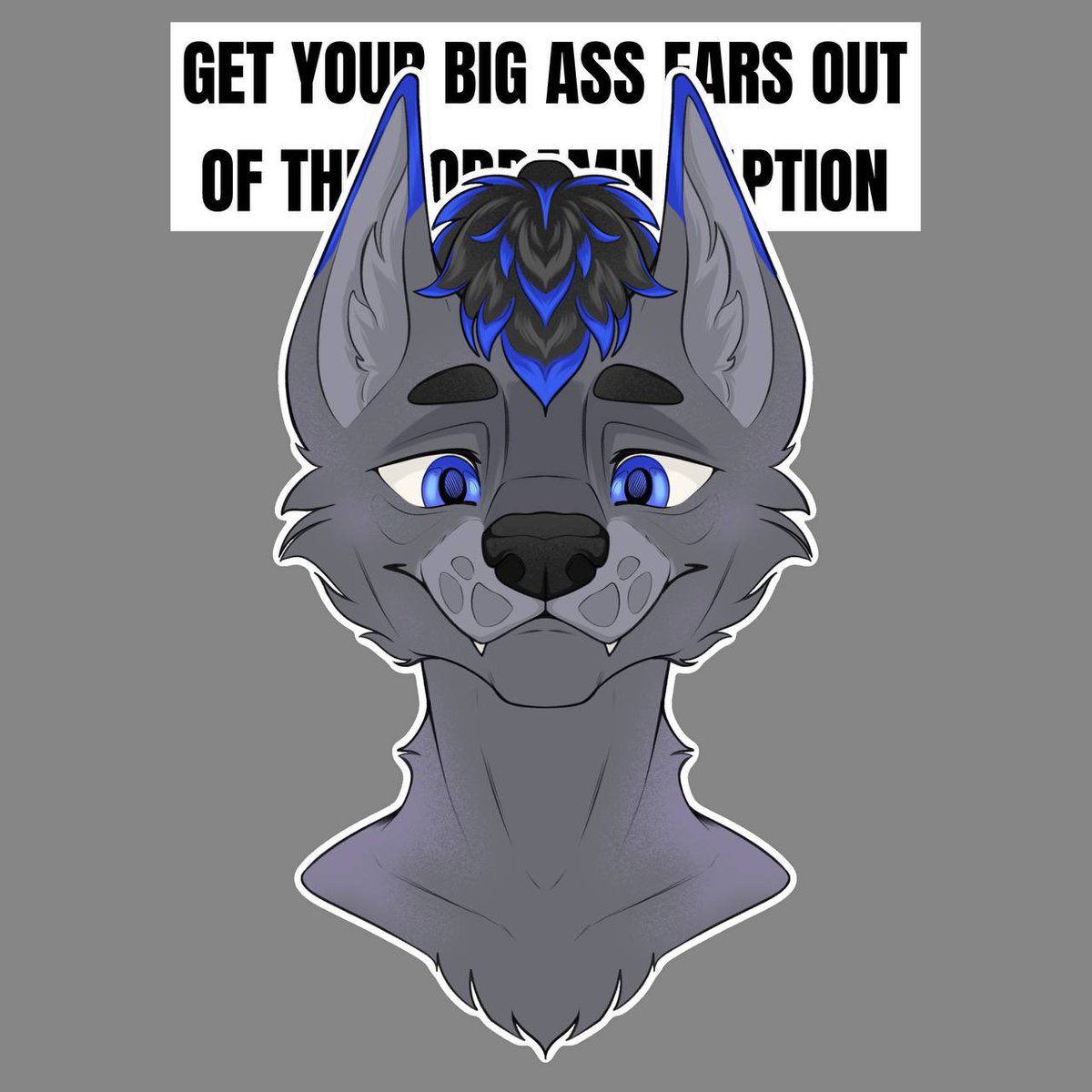 virtuous_bugger's tweet photo. Get your big ass ears out of the goddamn caption!!! 

(Four YCH’s done for FurDu Furs :3) https://t.co/k82pfYiGAZ
