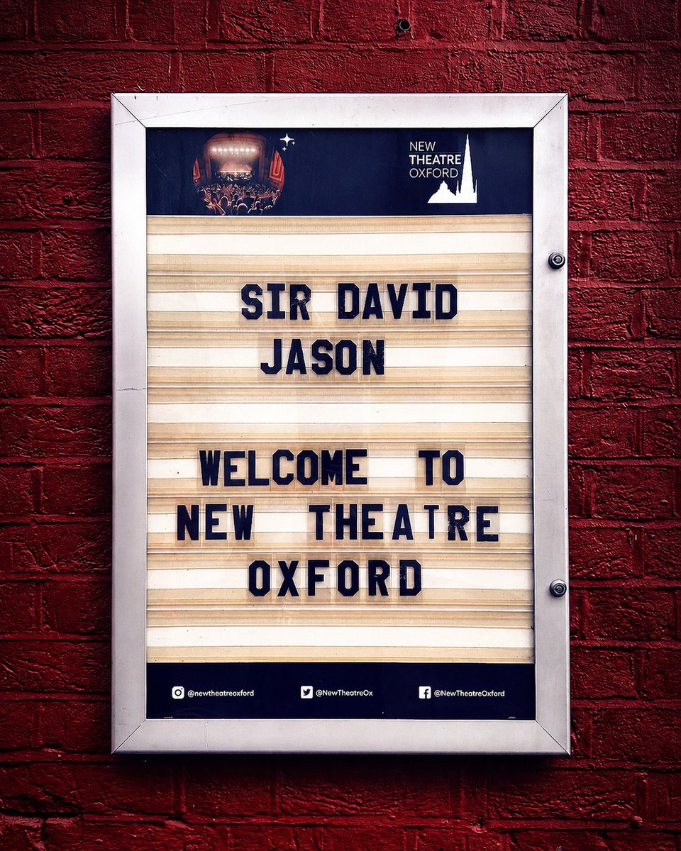 davidjasontour's tweet photo. Show #9, New Theatre Oxford

🏛️ @NewTheatreOx 

#AnEveningWithSirDavidJason #DavidJason #UKTour #onlyfoolsandhorses https://t.co/BntY56Ibhy