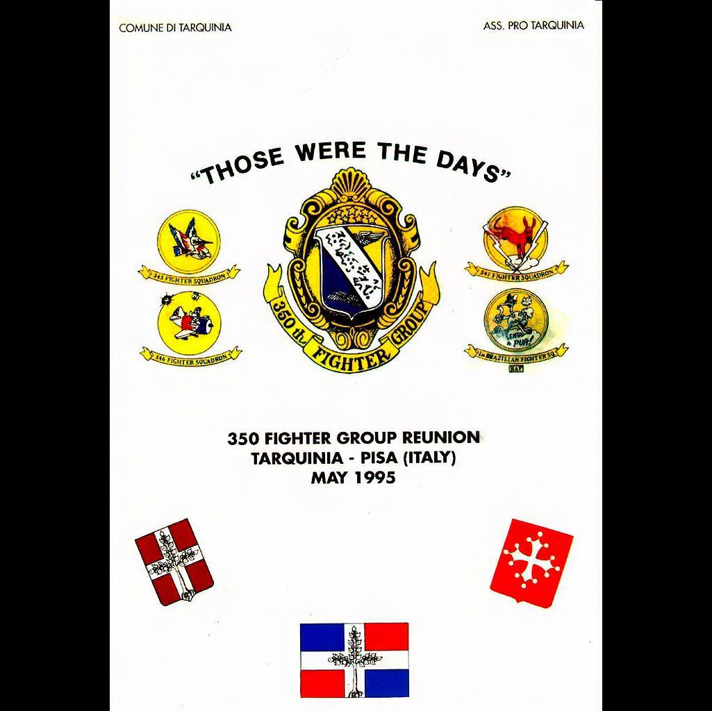 sentandoapua's tweet photo. Cartaz do encontro dos Veteranos do 350th Fighter Group, nas comemorações dos 50 anos do final da 2ª Guerra, Itália, 1945
#SentandoaPua #1GAVCA #FAB #AviacaoMilitar #P47Thunderbolt #ForcaAereaBrasileira #SegundaGuerra #AviationHistory #350thFighterGroup #HistoriaMilitar https://t.co/RLPlDsZvga