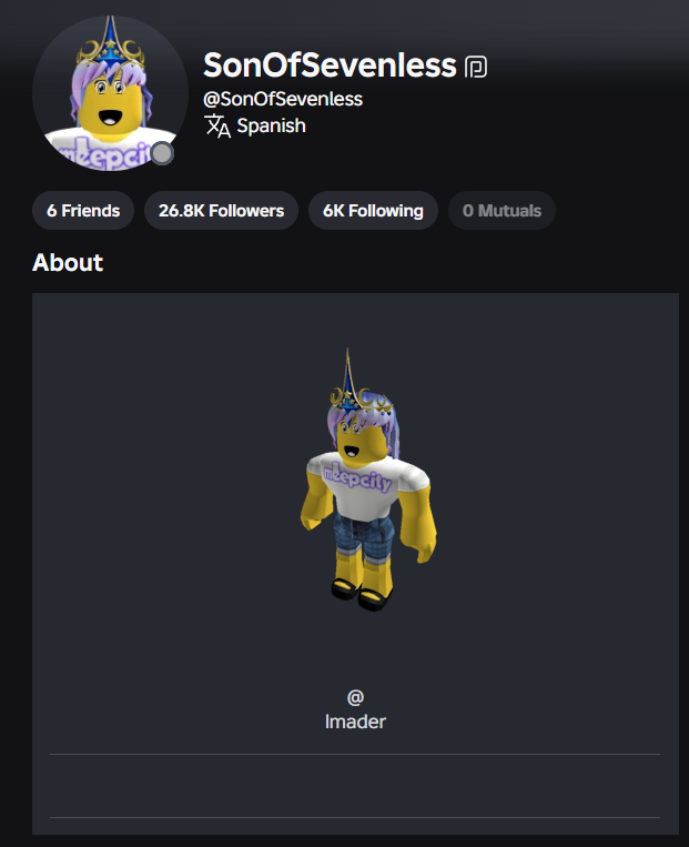 RoUtilityNews's tweet photo. SonOfSevenless, alternative account of @Shedletsky, and the richest user on Roblox holding $5.66M USD in limiteds has been compromised. https://t.co/9u3AKGTGN5 https://t.co/lkRMWQq3I8