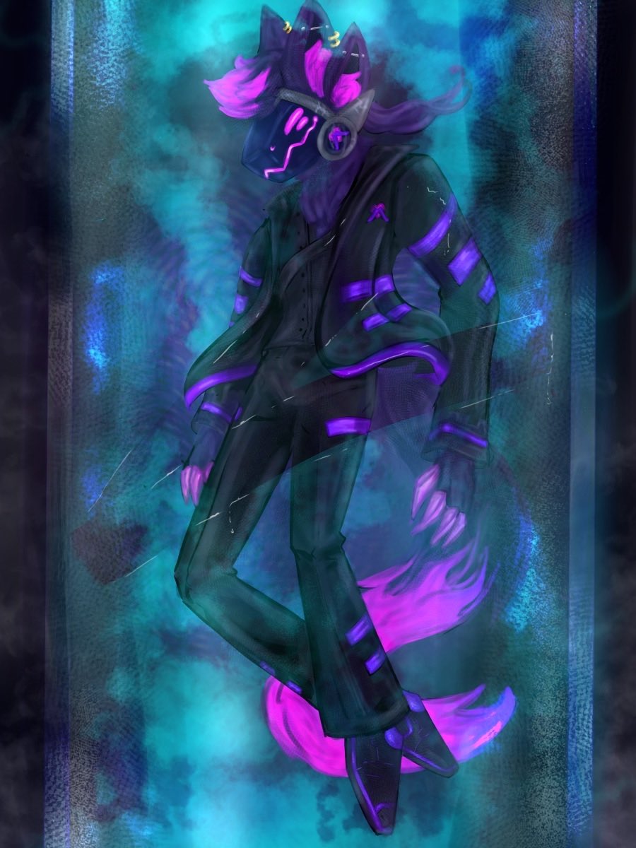 Cytrixian's tweet photo. Would you free this Protogen from his icy tomb? https://t.co/MnsCZf8yDO