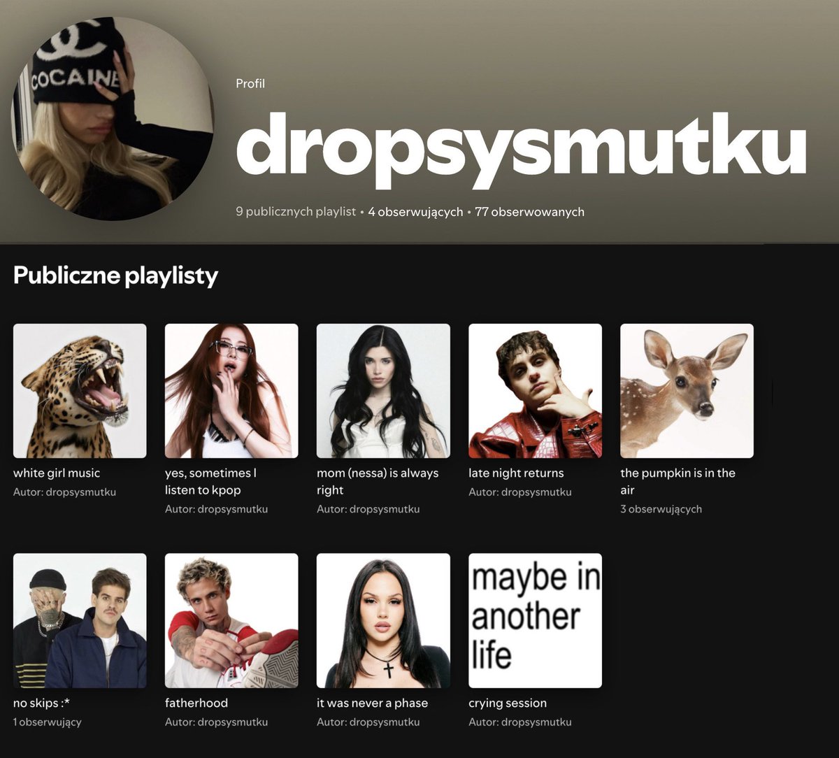 dropsysmutku's tweet photo. big love dla mojego spotify https://t.co/zGvXyAyp5h