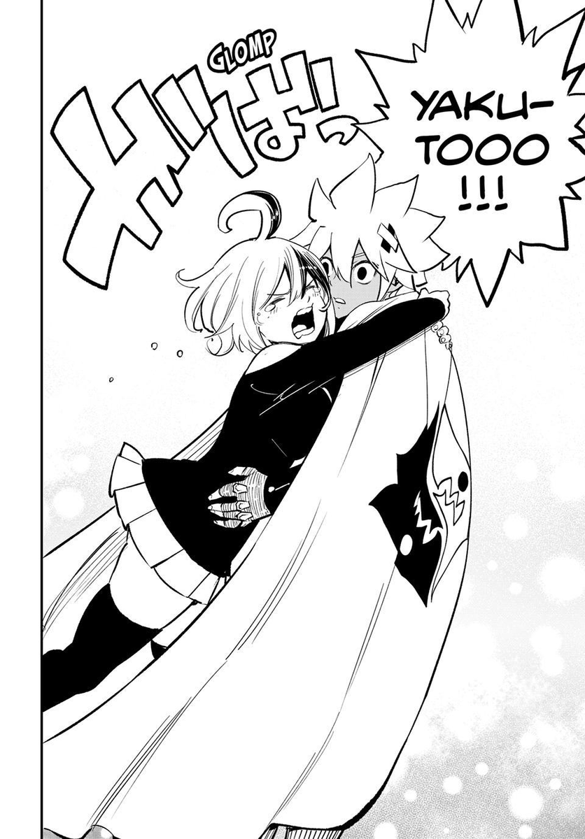 1luckyrave's tweet photo. It's been a bit since I checked up on Dead Rock after going through a lot from last march until now, and I'm only on Chapter 31, but Hiro ya really gotta bring in the feels on me with Yakuto &amp; Frey?? It's... Beautiful!! 😭💛🩷🐉🔥 #YakuFrey #Yakuto #Frey #DeadRock #HiroMashima https://t.co/6Eoicz9hSG