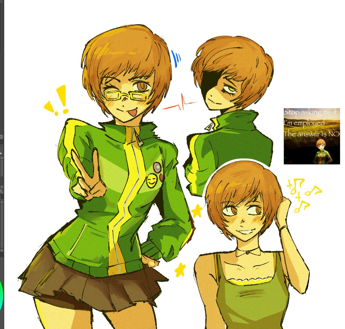 Chimimin0's tweet photo. Chie my goat #persona4 https://t.co/YpXukS3Km5