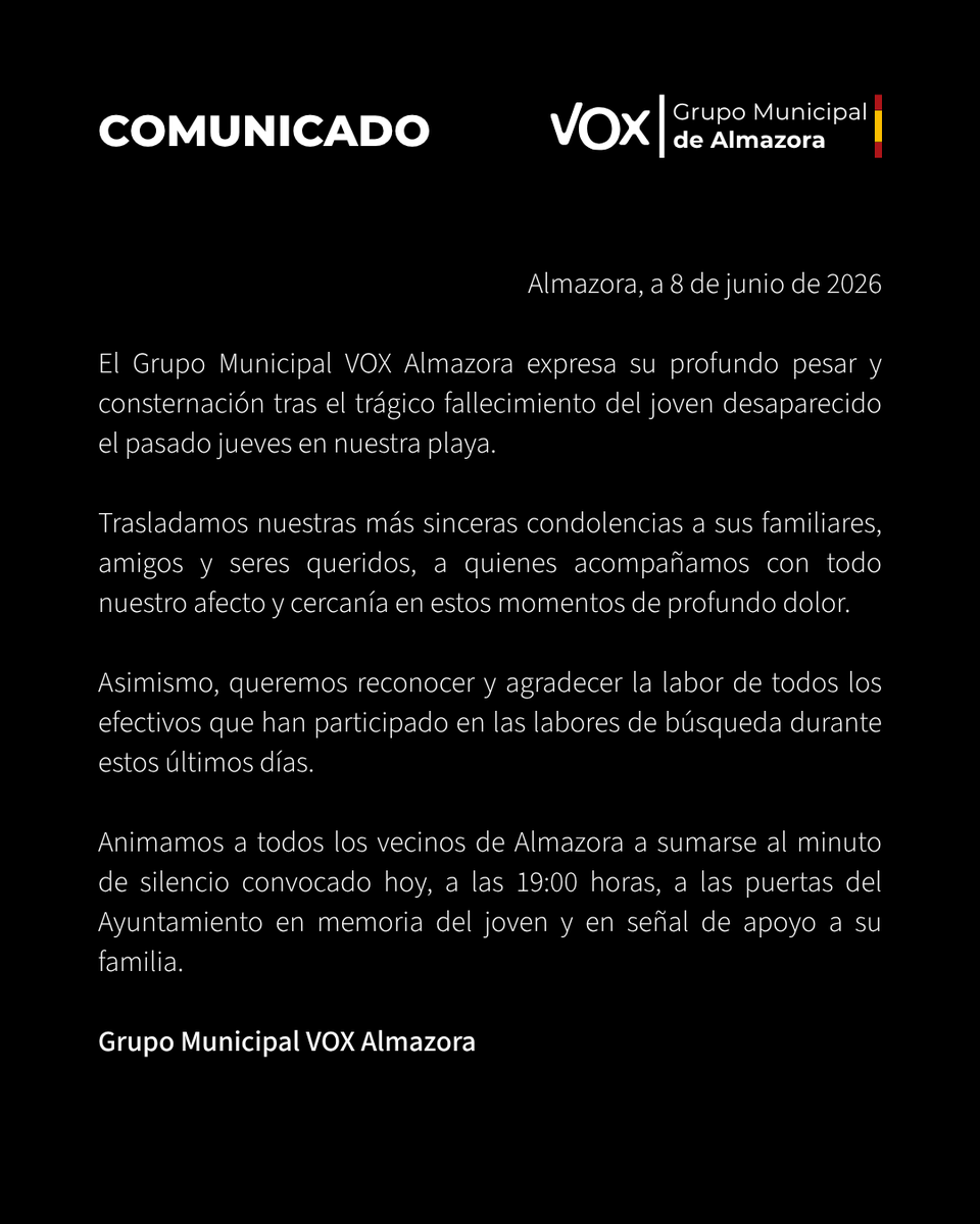 vox_almazora's tweet photo. 🖤 COMUNICADO OFICIAL https://t.co/xq1jntoXcw