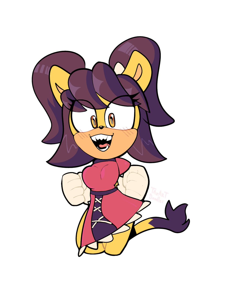 TazartTheHyena's tweet photo. Honey the Cat's Casual Doodle for the Afternoon... #SonicTheHedgehog https://t.co/bMrYr7PJwd