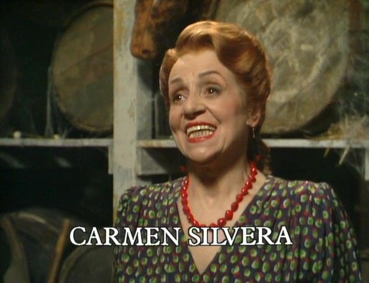 CarmenSilverax's tweet photo. I hope everyone has had a wonderful weekend! 💗 Here is Carmen captured during one of the many end credits’ scenes in ‘Allo ‘Allo! 😊✨ 
#carmensilvera #alloallo #theatre 
#britishtv #britishcomedy #compact #crossroads #drwho #dadsarmy https://t.co/cXKiKXfHLB