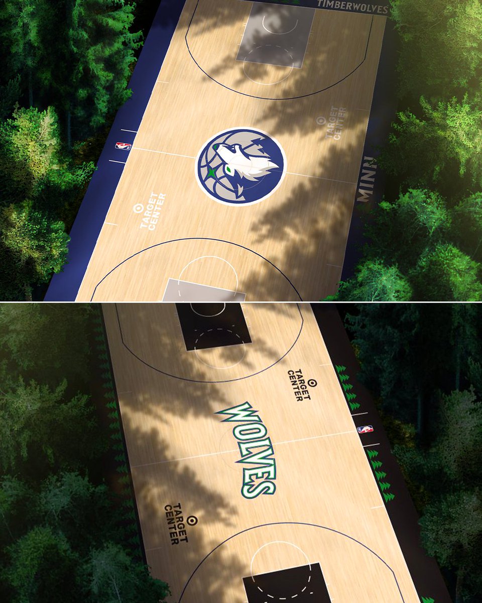 Balldontlie's tweet photo. Thoughts on Minnesota’s new home court design? 👀🏀

(via @Timberwolves) https://t.co/l0DsPRABkM