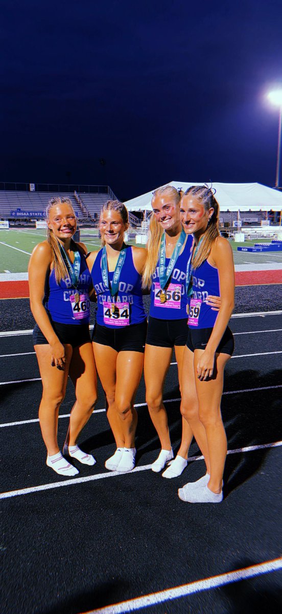 BCHSTrack1's tweet photo. Girls State Recap: 

- 4 x 8 (Ceci, Grace, Maggie, Julia)- 4th in state 
- Reese - 100 hurdles - 5th in state 
- Julia - 3200 - 5th in state 
- 4 x 4 (Ruth, Caroline, Reese, Mary Kate) - 5th in state 

As a team, the girls placed 7th in state!     🙌🙌 https://t.co/JENmLlZghV