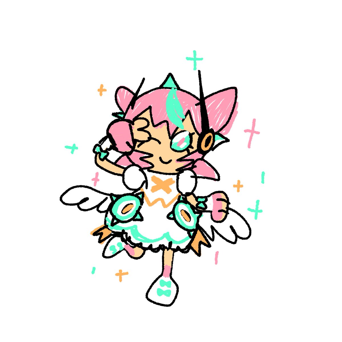 amilliondennies's tweet photo. Ehn-nah, ehn-nu-nah! (It’s Ms Aria’s birthday!! Happy happy Birthday! Amillion once caught AOD’s concert! Wanted!! to draw Aria!!) https://t.co/iEvc5p41v0