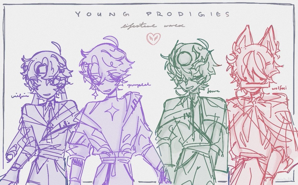 delte82_'s tweet photo. // lifesteal spoilers 

speedrunning young prodigies art…. WIP for now but smile ! beautiful first day today 

#wifies #purpled #ferremc #wolfeei https://t.co/sf9mxIxj51