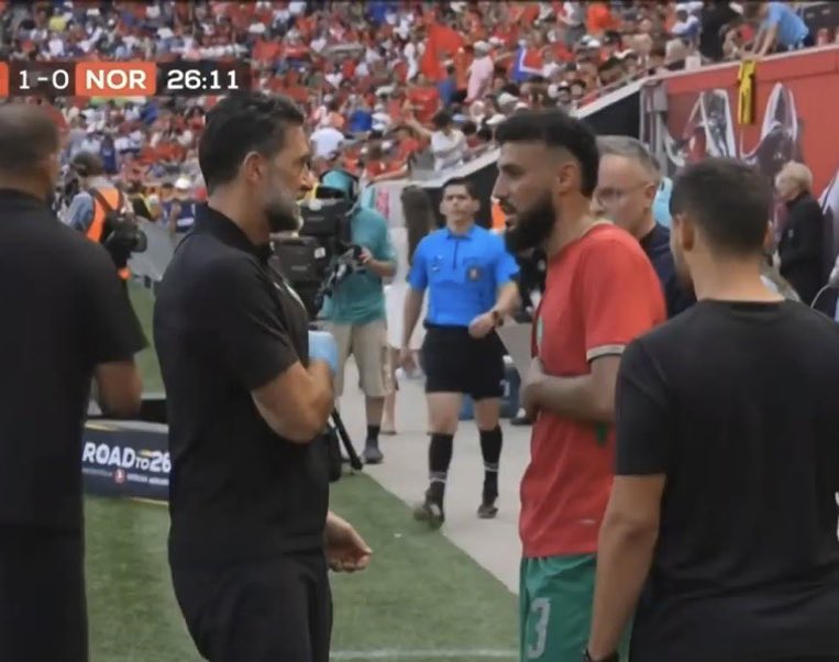 EPLworld's tweet photo. 🇲🇦 🚨 

قلق في معسكر المنتخب المغربي بعد اصابة عبدالصمد الزلزولي و نصير مزراوي امام النرويج ودياً قبل المونديال بأيام قليلة https://t.co/07ffLcRTHl