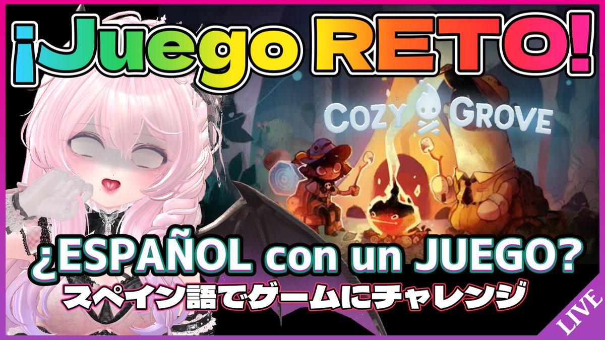 ClaraKillala's tweet photo. #VTuber #配信告知
＼✨ LIVE INFO ✨／
🕚🇯🇵 6/8 11:00 🇵🇪 7/6 21:00
▶️ https://t.co/WaWnfWTn2O

【ゲーム実況】まったり癒やしゲームをスペイン語で鬼の勉強プレイ！【Cozy Grove】

スペイン語でゲームプレイできるかな？チャレンジ配信！応援してください✨ https://t.co/7ViH3Zdc9K