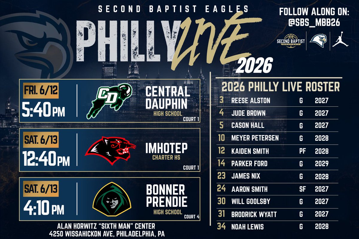 TaylorJLand's tweet photo. College Coaches heading to Philly Live this week, catch us Friday and Saturday. We have skilled, tough, high-character guys for every level! Should be great games. https://t.co/wxAu4ARVHn