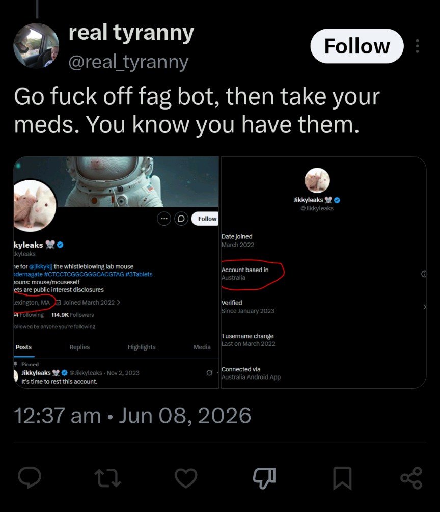 Jikkyleaks's tweet photo. Was it something I said?
Another #intwel account making itself obvious.
Why are the people paying for this? https://t.co/unBIclBr8l