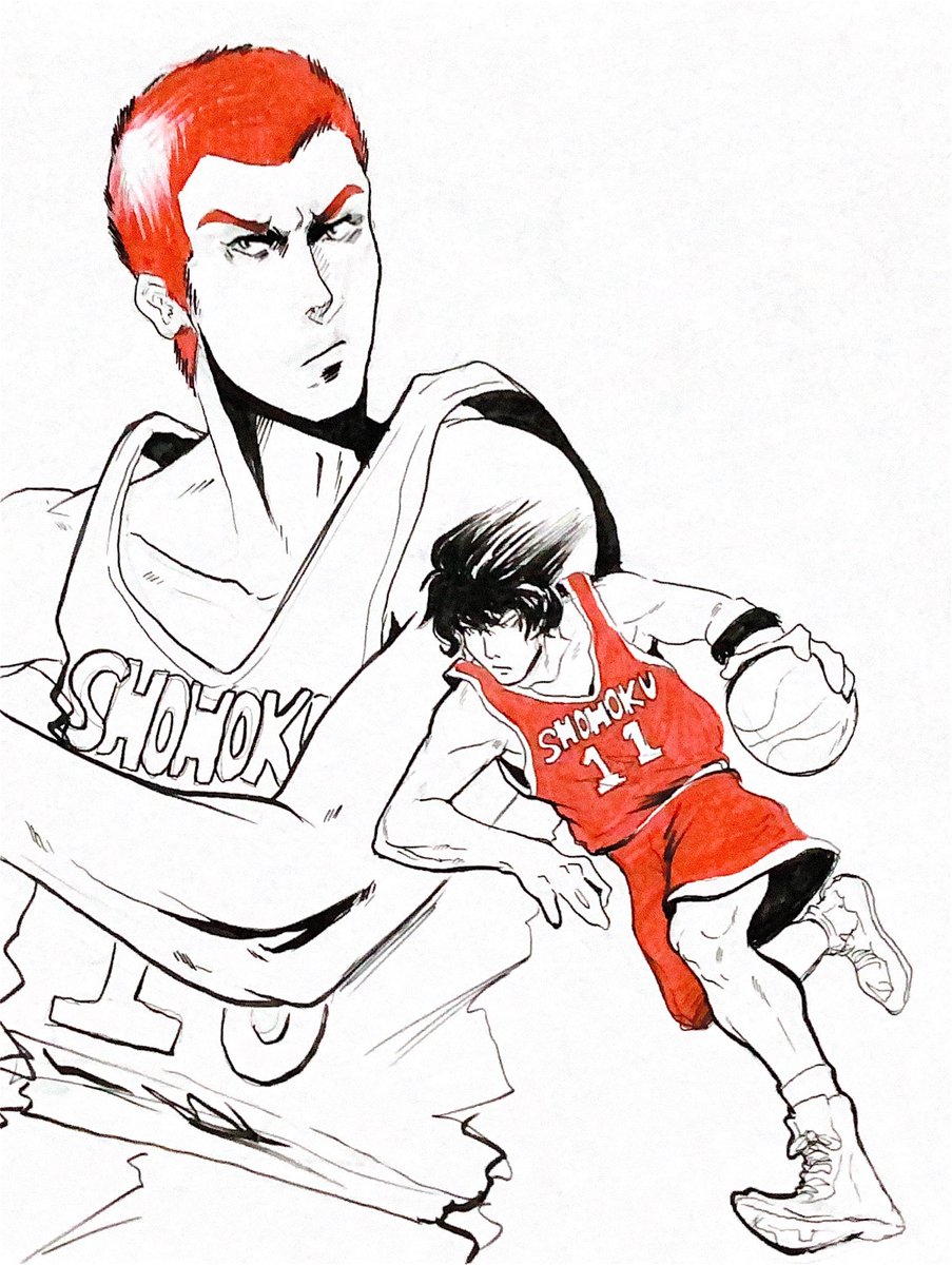 JYCN_ART098's tweet photo. Slam dunk

#Slamdunk #fanartㅤㅤㅤㅤ #Sketch https://t.co/VhqJuOZyDE