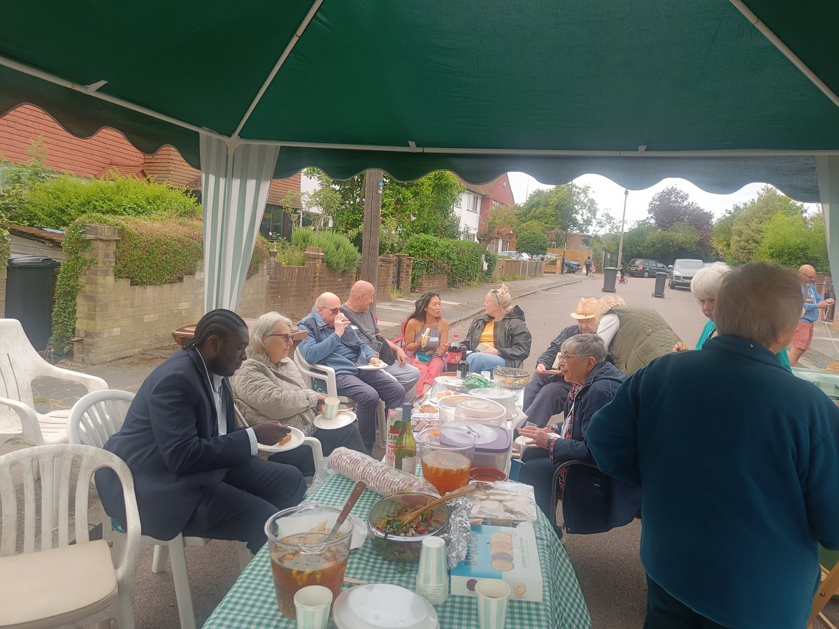 roggys's tweet photo. We always invite our local MP &amp; councillors to our @edencommunities Big Lunch Street Party, good to see our new Green Councillor and bi-election councillor candidate come along and join us. https://t.co/J29aRbNx0z