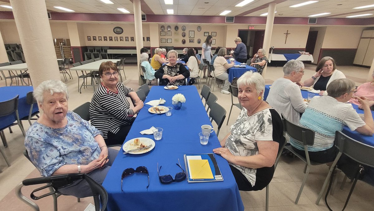 frjohnlemire's tweet photo. This evening the members of the St. Anthony's Cathedral CWL met for their end of the year potluck supper and wrap up meeting. As always lots of good food and fellowship. Grateful for all the CWL does to serve our Parish &amp; live the values of the gospel. https://t.co/ABYRxnwvqI