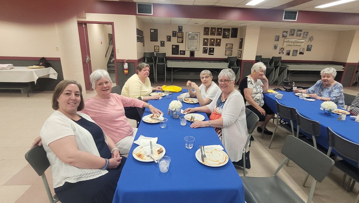 frjohnlemire's tweet photo. This evening the members of the St. Anthony's Cathedral CWL met for their end of the year potluck supper and wrap up meeting. As always lots of good food and fellowship. Grateful for all the CWL does to serve our Parish &amp; live the values of the gospel. https://t.co/ABYRxnwvqI