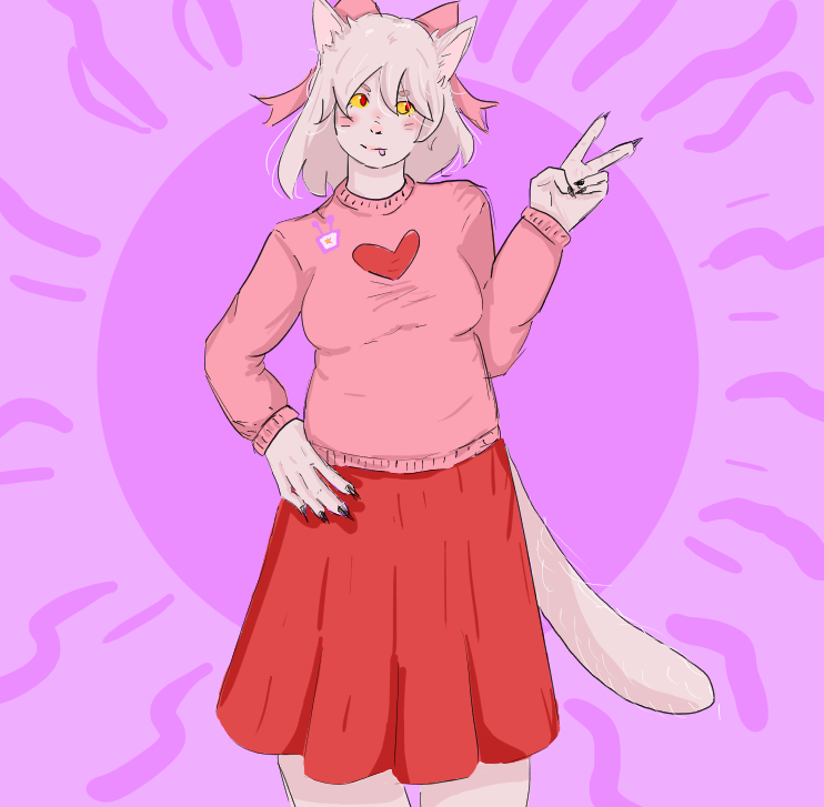 Sebiishere's tweet photo. I made a little Tenna-pin for her hehe https://t.co/M5PpfMEhuc