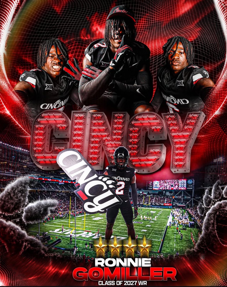 Jonquall's tweet photo. Doughboyz 4 ⭐️ Playmaker @DeuceGomiller has COMMITED to Cincy 🔥 #GoBearcats https://t.co/lIxR7YvnHY