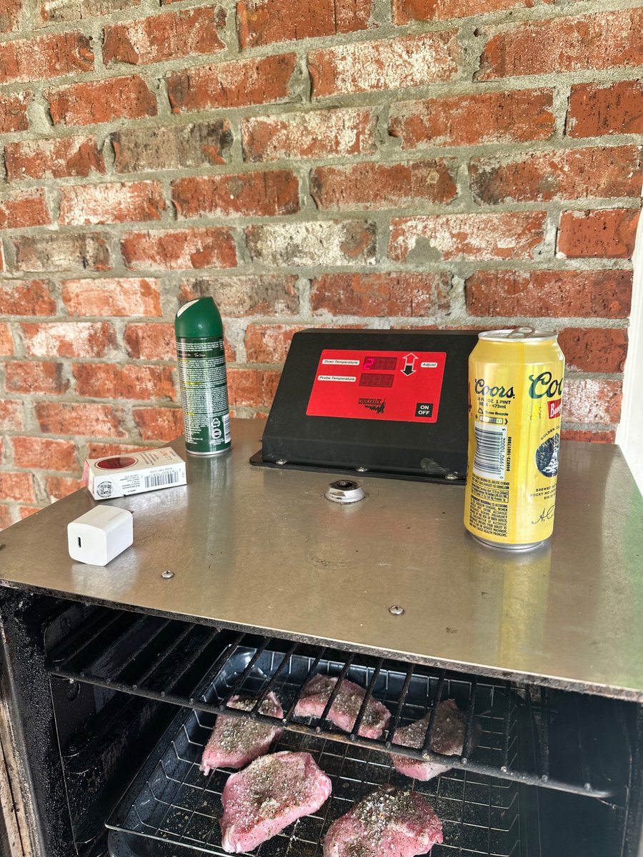 e_f_bartlam's tweet photo. Can the European mind comprehend this?
Probably…it’s just the same squares, a different cheap beer, and a smoker. 
Maybe the bug spray can’t be fully appreciated because even I can’t comprehend what these damn mosquitoes are up to…relentless! https://t.co/eS3x6d5LV3