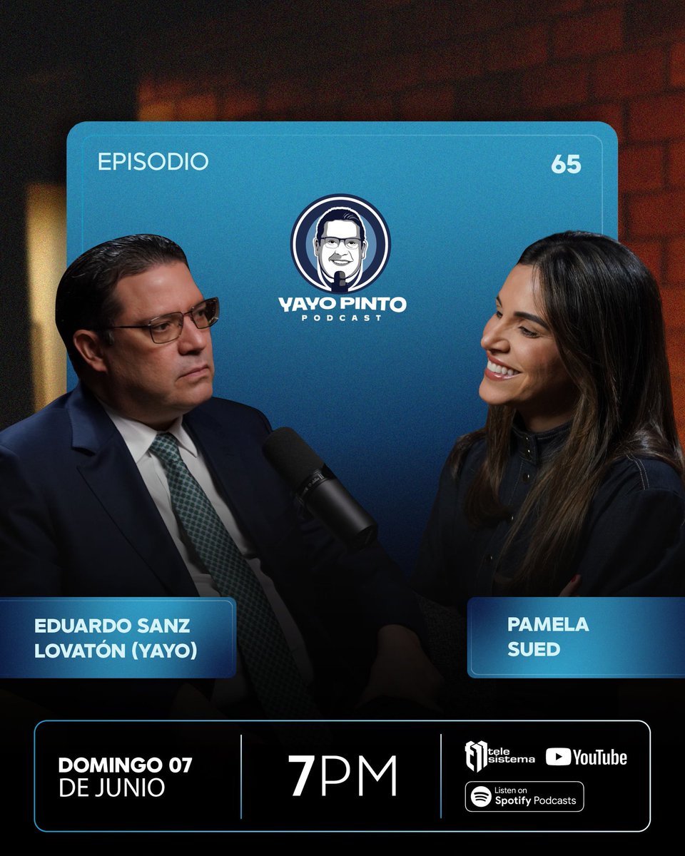 SanzLovaton's tweet photo. Ya está arriba el nuevo episodio con @pamsued.

Una comunicadora dominicana con una trayectoria admirable y una energía que se contagia. Conversamos sobre su carrera, aprendizajes y las experiencias que han marcado su camino.

🎙️ Disponible ya en nuestro canal de YouTube:

https://t.co/W4YmIqgGN1