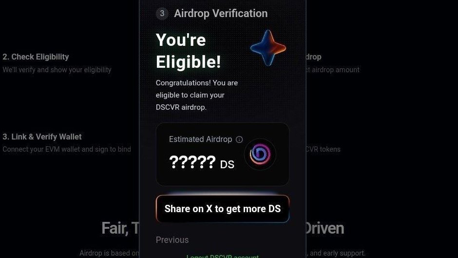 miftaikyy's tweet photo. 🪂 Don’t Miss These 7 Rewards Claims or Check Your Wallet

Some rewards and eligibility checkers are already live. You might have something waiting for you.

🔹 Tea Protocol
https://t.co/5DPJl1rjtJ

🔹 Satsuma
https://t.co/OBMoiL5JOb

🔹 DeepBook
https://t.co/zHwqDoHsmF
🔹 DSCVR
https://t.co/Gcojf97r5O

🔹 Plume
https://t.co/8y1IR6YZPi
🔹 Cedomis
https://t.co/HswyXkVaIE

🔹 YShare
https://t.co/wtQGalYc9B

Check your eligibility before you miss it.

Note: Always verify the official links before connecting your wallet or signing any transaction.
DYOR, NFA