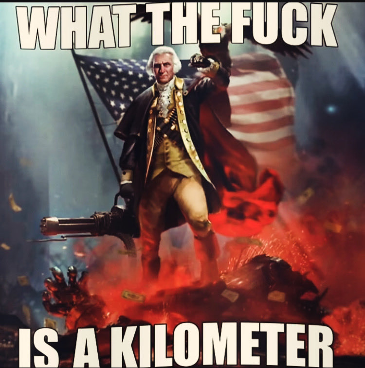 Deplorabelle's tweet photo. @mer2475 @CougJm Oooooo Celsius, sick burn.  We don’t GAF about your simplistic metric system.  Get on our level. https://t.co/H46bvafzgA
