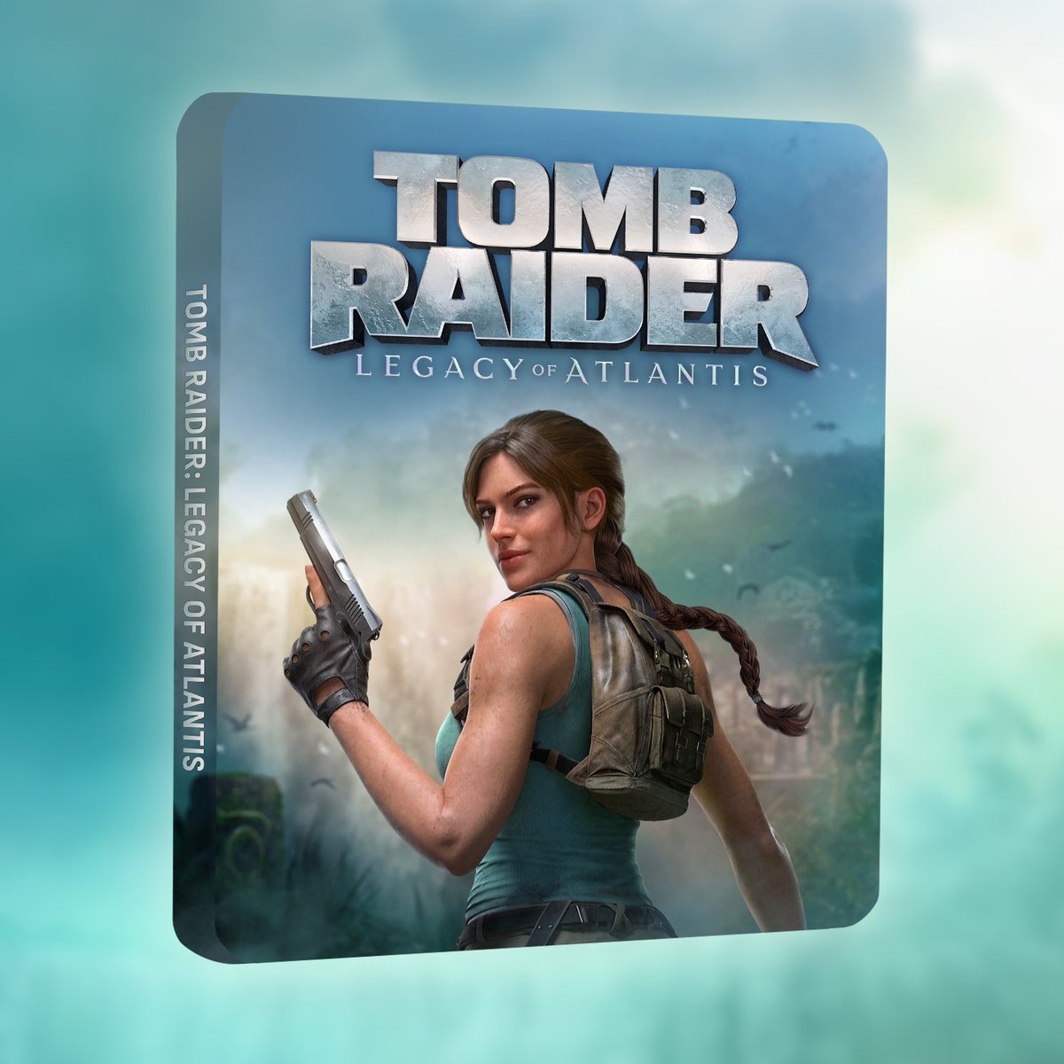 Dandeli0ness's tweet photo. No one talking about this but Crystal Dynamics or FWH SEEMINGLY used gen AI for the Tomb Raider cover. (look at the straps)

Maybe missed some details when "replacing or refining" the AI like they said 😔.

Official cover btw, shameless. https://t.co/e9r695Y3XT