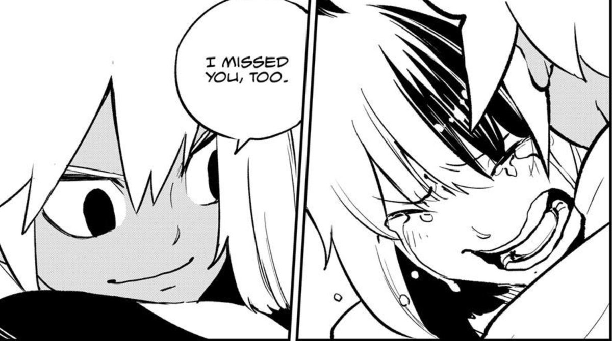 1luckyrave's tweet photo. It's been a bit since I checked up on Dead Rock after going through a lot from last march until now, and I'm only on Chapter 31, but Hiro ya really gotta bring in the feels on me with Yakuto &amp; Frey?? It's... Beautiful!! 😭💛🩷🐉🔥 #YakuFrey #Yakuto #Frey #DeadRock #HiroMashima https://t.co/6Eoicz9hSG