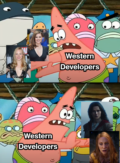MechaKittn's tweet photo. Just saw Hayley Atwell's character in the new Fable trailer. They really gave her the same treatment God of War did with Deborah Ann Woll. Starting to think Western developers are just allergic to money. https://t.co/mBYOI166N1