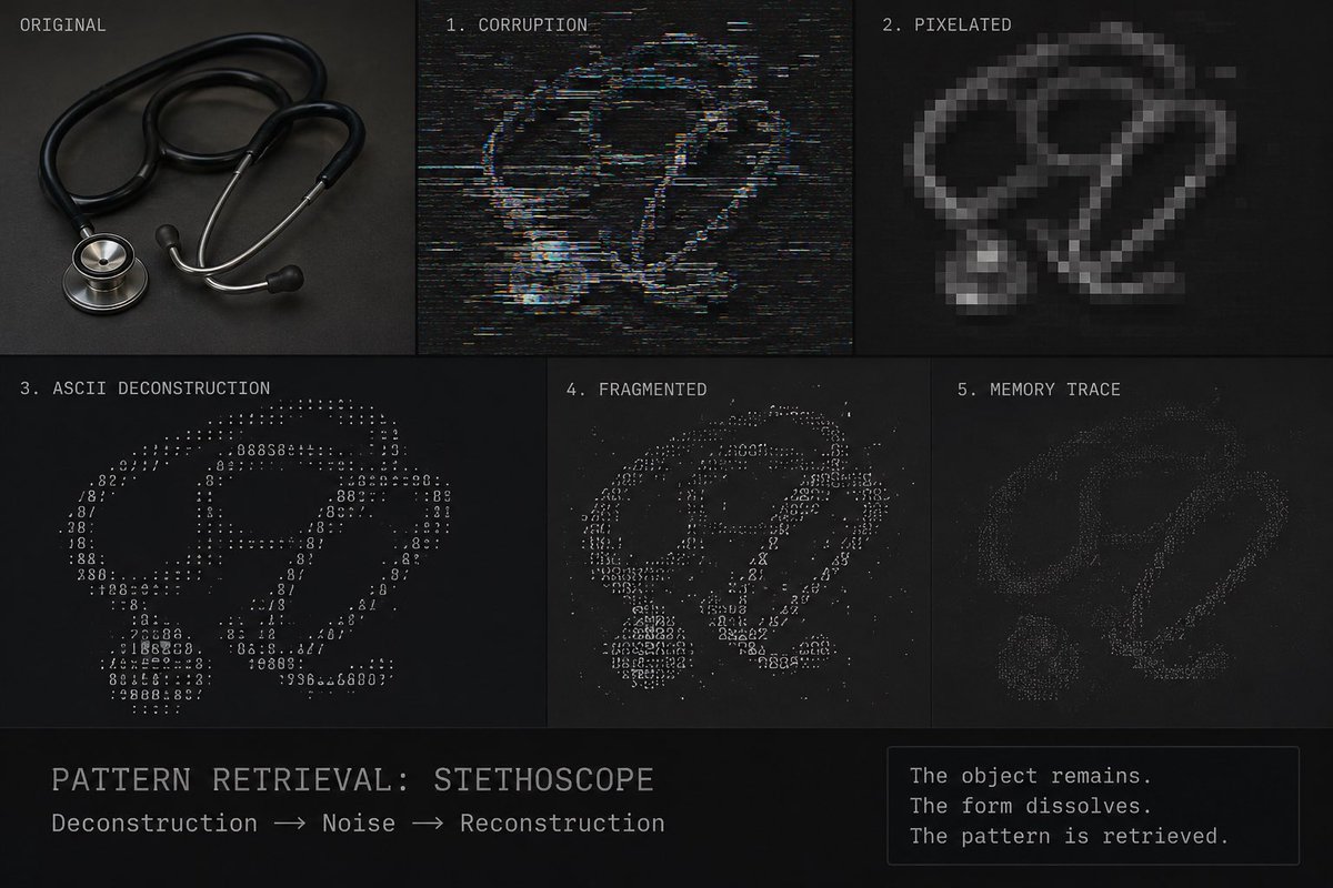 maybewildie's tweet photo. Yesterday, @adamilenich shared that Marcel Duchamp is his favorite artist.

Duchamp showed that an ordinary object could become something more through context.

I chose a stethoscope which is my everyday tool and changed its state.

Not to turn it into art but into memory. https://t.co/NfOUsy2TQ6