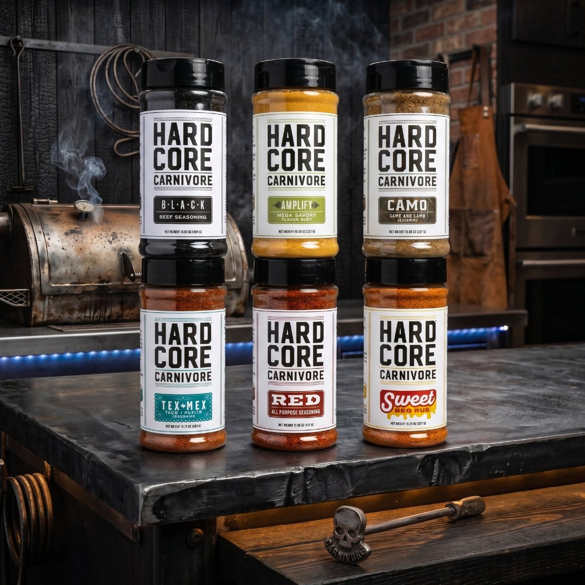 ddrbbqsupply's tweet photo. 🔥 One rub never fits every cook. 🔥

From brisket and steaks to ribs, chicken, tacos, and wild game, Hardcore Carnivore has you covered.

🥩 Black
🌶️ Red
🍖 Sweet BBQ
🦌 Camo
🌮 Tex-Mex
💥 Amplify

Grab the Hardcore Carnivore BBQ Rub Sampler Set and get all six flavors in one bundle. Perfect for backyard grillers, pitmasters, and BBQ-loving gift recipients.

#HardcoreCarnivore #BBQRubs #Brisket #SteakSeasoning #BBQ #Grilling #SmokingMeat #Pitmaster #DDRBBQSupply #BBQLife #OutdoorCooking #BBQGift