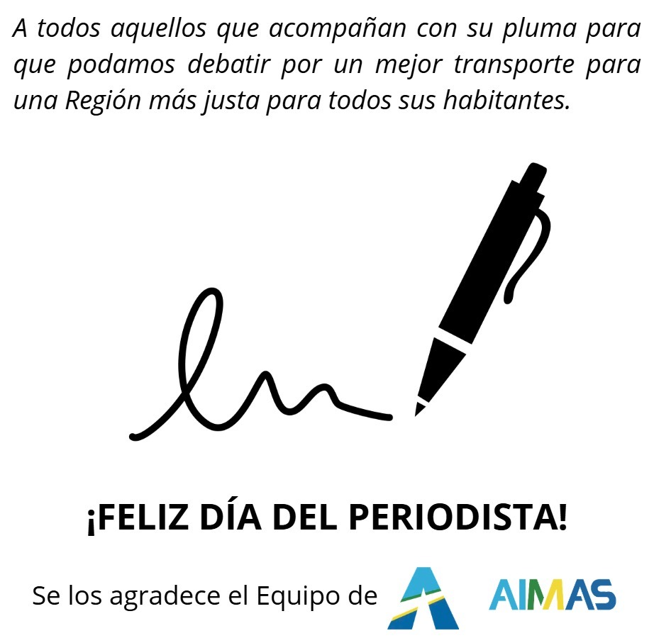 AIMASIntermodal's tweet photo. Y así, como desde hace 216 años, ellas y ellos hacen posible que el Pueblo pueda saber de qué se trata.
¡Feliz Día del Periodista a todos aquellos que acompañan con su pluma para que podamos debatir por un mejor transporte para una Región más justa para todos sus habitantes. https://t.co/ZAk2TuiBW9