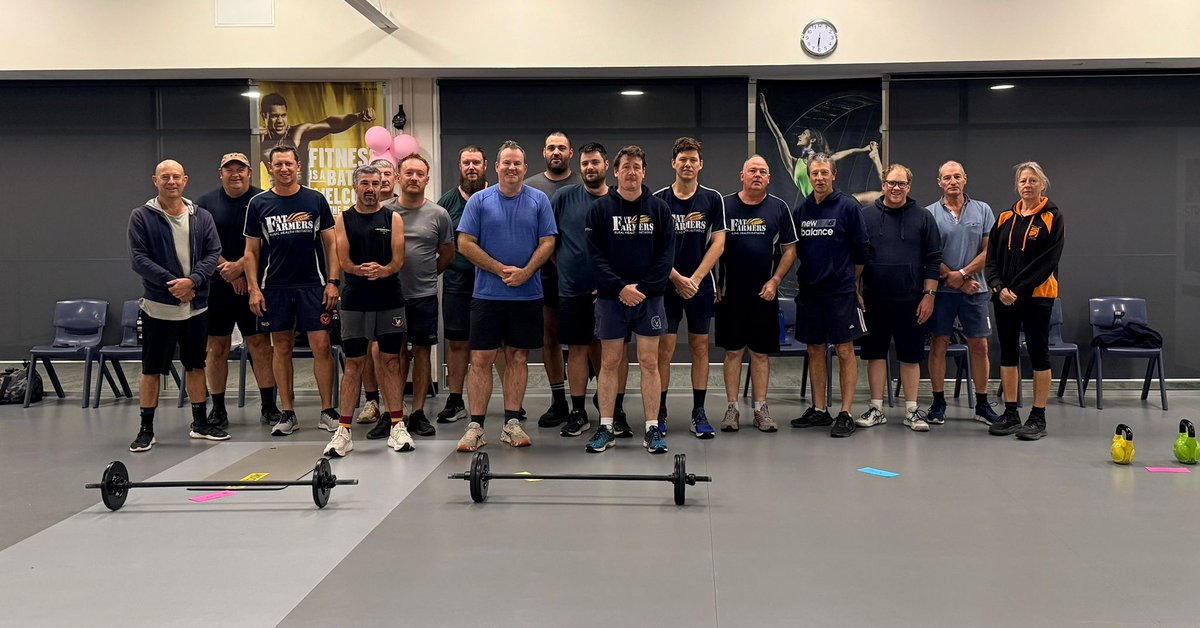 RabobankAU's tweet photo. As long-term supporters of the Fat Farmers Rural Health Initiative through the South Australian Rabo Client Council and Rabobank Community Fund, Rabobank doesn’t just talk the talk, it walks the walk – literally – with staff members of group fitness classes across Australia.