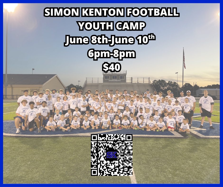 SKHSFootball's tweet photo. Youth camp &amp; our golf outing are this week. Get signed up! https://t.co/Osg56vLbgx