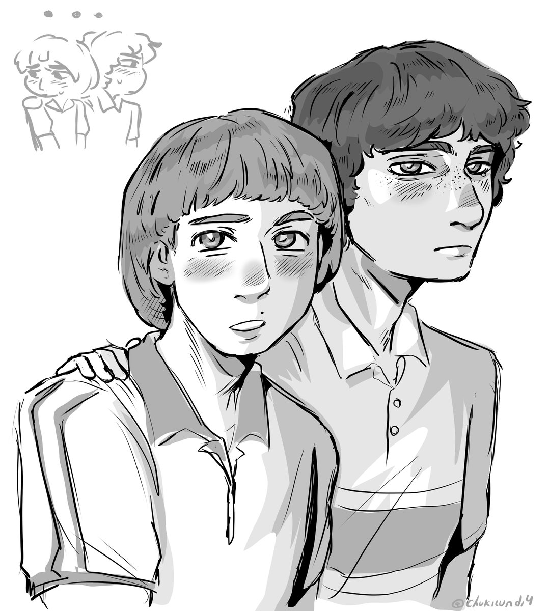 Chukilundi4's tweet photo. No one is taking him from you brochacho #byler #bylertwt https://t.co/EaJV3L7RU4