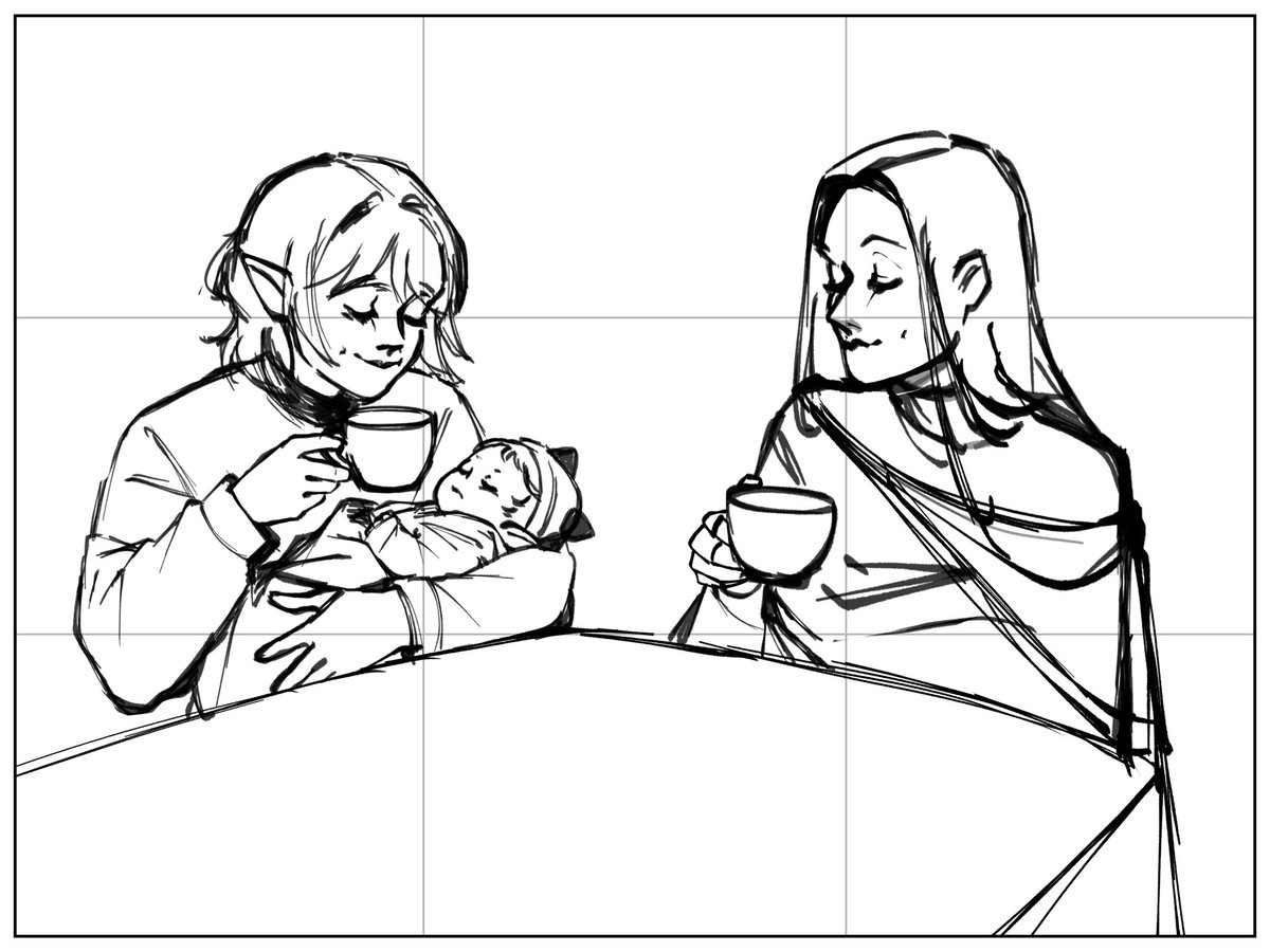 22frutilla's tweet photo. 🙇🏻💕Wip,amo imaginar que Enid visitaría cada tarde a Morticia para pedirle consejos sobre la wawita y ambas tomarían el te ( Morticia le contaría anécdotas de como era wednesday de bebe aaaaaaaaa) https://t.co/YwgqfRZ5JY