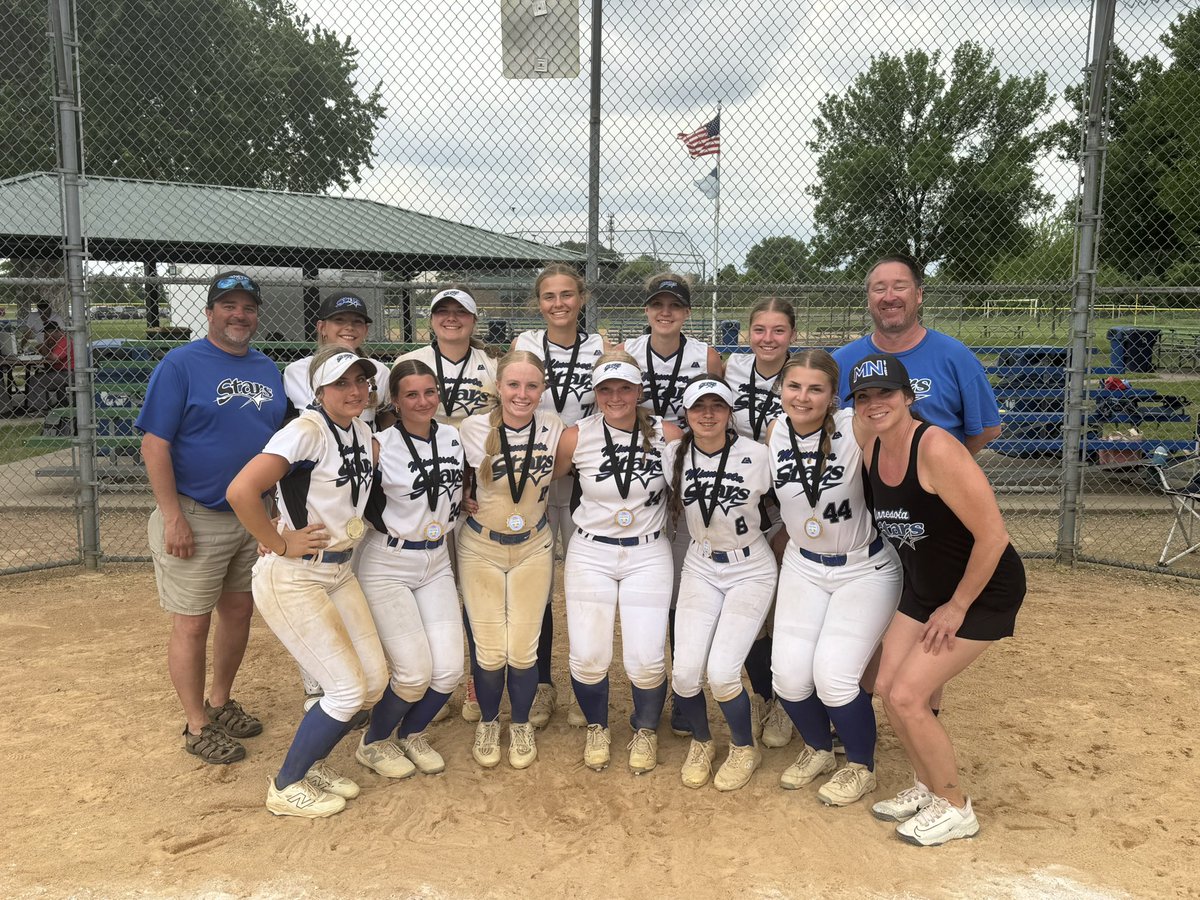 MNStarsSoftball's tweet photo. STARTING OFF HOT 🔥

MN Stars 16U go 5-1 on the weekend to finish in 2nd place of the HS Gold Bracket at the June Jamboree. 

#STARSFAM ⭐️ https://t.co/7j19e8R0fs