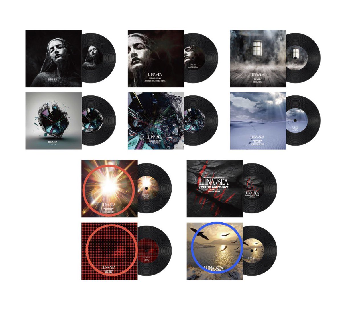 jun1223slave's tweet photo. 【レコードコースター交換希望】

レコードコースター
譲→SB,BNC(赤丸)
求→FOREVER(青丸)
         
条件の合う方、いらっしゃいましたら交換お願いいたします🙇‍♀️出来れば現場か郵送希望です！

#LUNASEA https://t.co/W9UYPb0Y2L