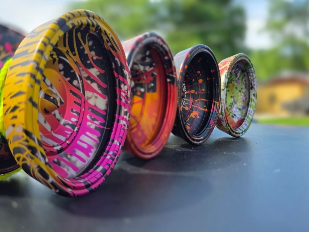 monkeyfingeryo's tweet photo. What's your top throws in your collection? Pic shared by #MonkeyfingeRDesign Team Member Fullcountrob #MFD #yoyo https://t.co/omiAt8gcJo