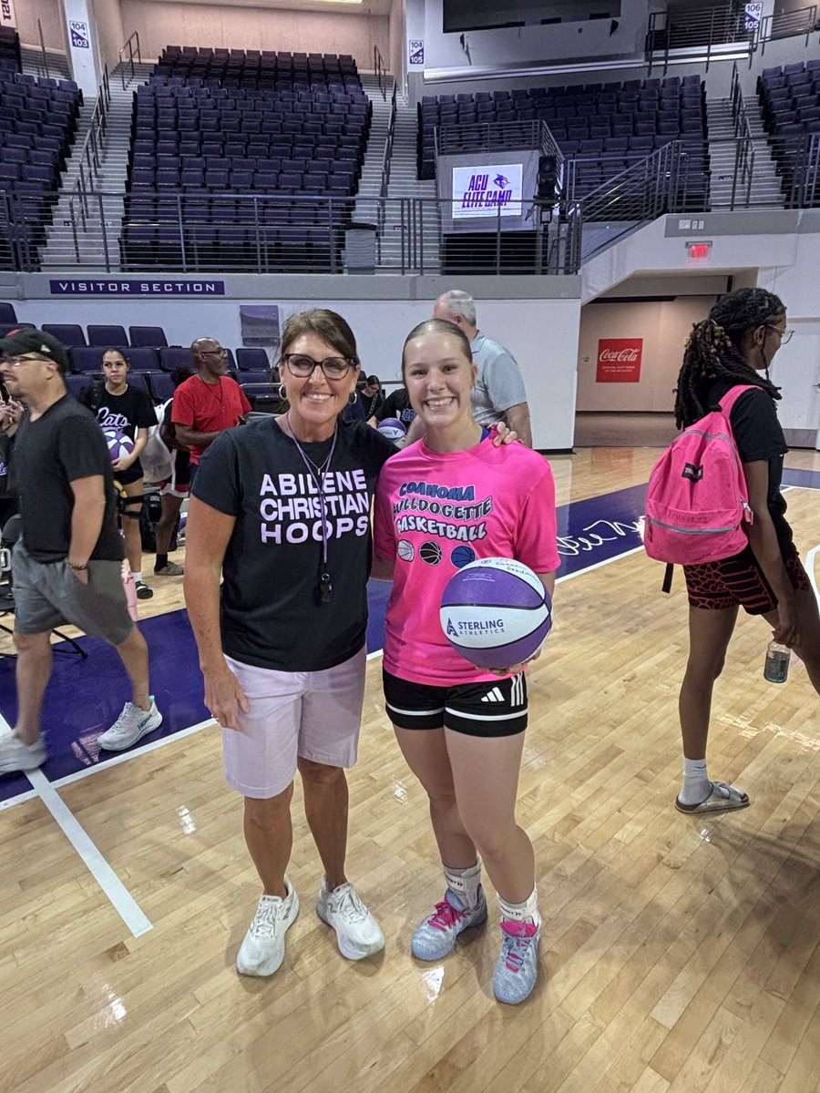 Channing2029's tweet photo. Awesome full day of basketball at the beautiful ACU campus! Thank you @coachgoodenough @CoachTV_acu @CoachCG_ACU for hosting a great camp!  Thankful for the opportunity to put work in and learn from great coaches and players at @ACUWBB! https://t.co/KqRBHaIHHh