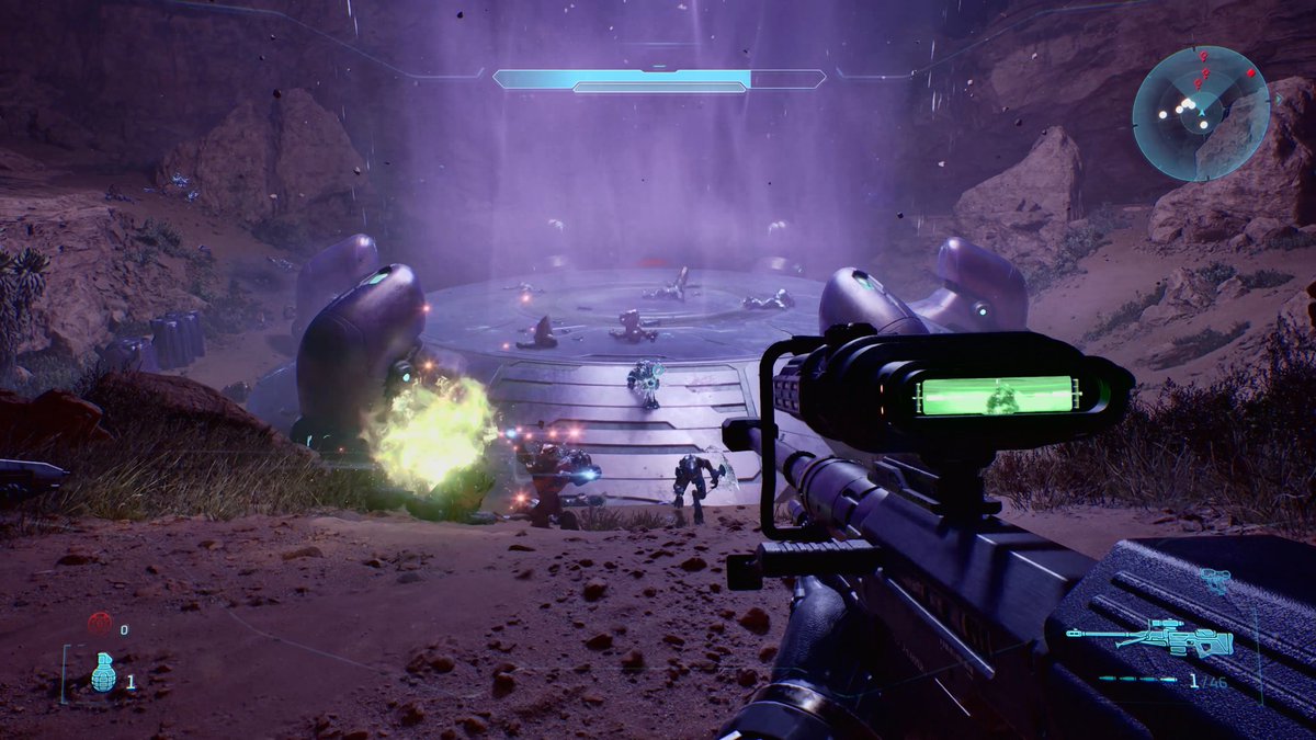 LateNightHalo's tweet photo. Sniper scope is green again. 

Sick design too https://t.co/8MTDJcskc6