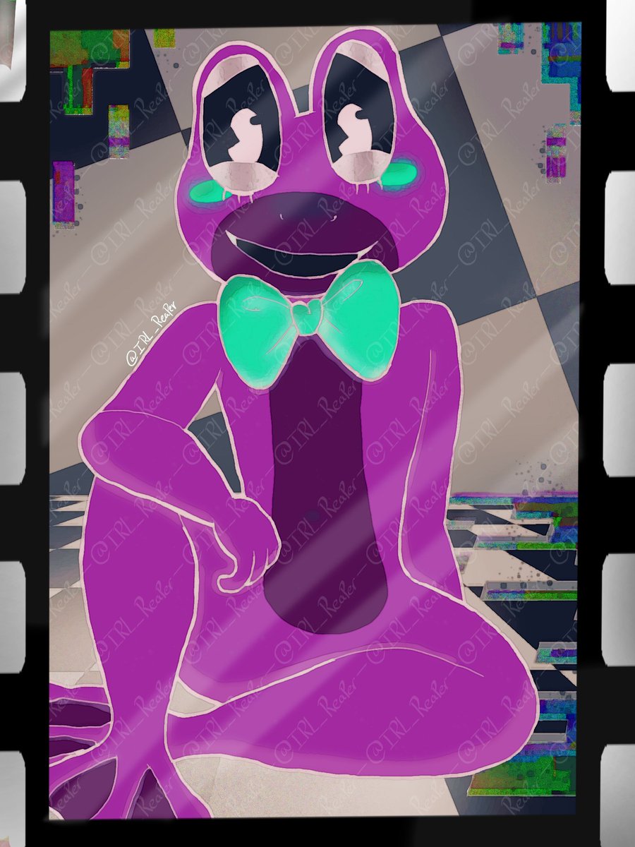 Char14123's tweet photo. I made this before the movie came out, so no spoilers. I have not seen the movie yet! Please and thank u! #theamazindigitalcircus #ribbit #tadcㅤㅤ  #tadcribbit #thelastact #gooseworx https://t.co/ZmzdoyDB9a