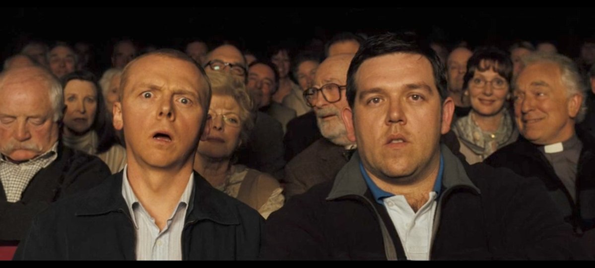 Salomeee12's tweet photo. I can't remember the last time I laughed this hard at a scene😆😆🤣 Their expressions had me rolling even harder😂 love them both ❤️ #Hotfuzz https://t.co/xwHDYMzml9