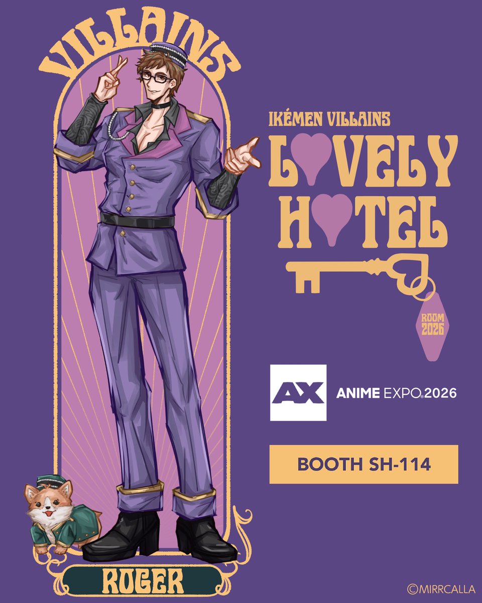 mirrcalla's tweet photo. 🍺Lovely Hotel🍺

🔫Anime Expo 2026
Booth: SH114

#ikevil #イケヴィラFA https://t.co/CWt8ixdLCU