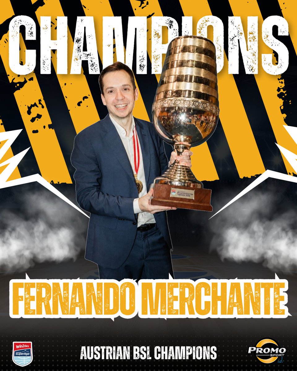 promo_sport_int's tweet photo. Austria - BSL 🇦🇹 Fernando Merchante and Kapfenberg Bulls earned the championship after an amazing regular season and the play-offs. Well done, well deserved! #PSFam https://t.co/ZywKtjNLNJ