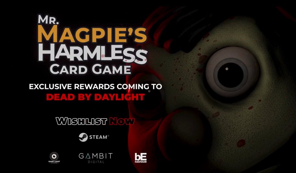 RuthlessLeaks's tweet photo. Exclusive rewards from Mr. Magpies Harmless Card Game will be coming to Dead by Daylight soon https://t.co/IUPALxM02j