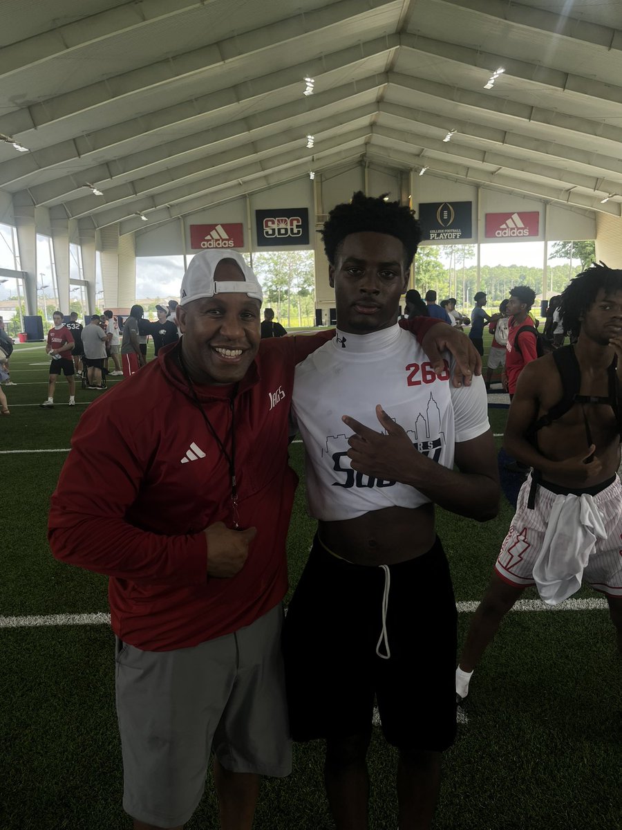 jaylinbrown1_'s tweet photo. Had a great time at @SouthAlabamaFB camp @washjwash #gojags🐆 https://t.co/u8dLCZZaJX